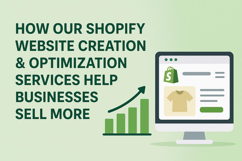From Startup to Scale-Up: How Our Shopify Website Creation & Optimization Services Help Businesses Sell More