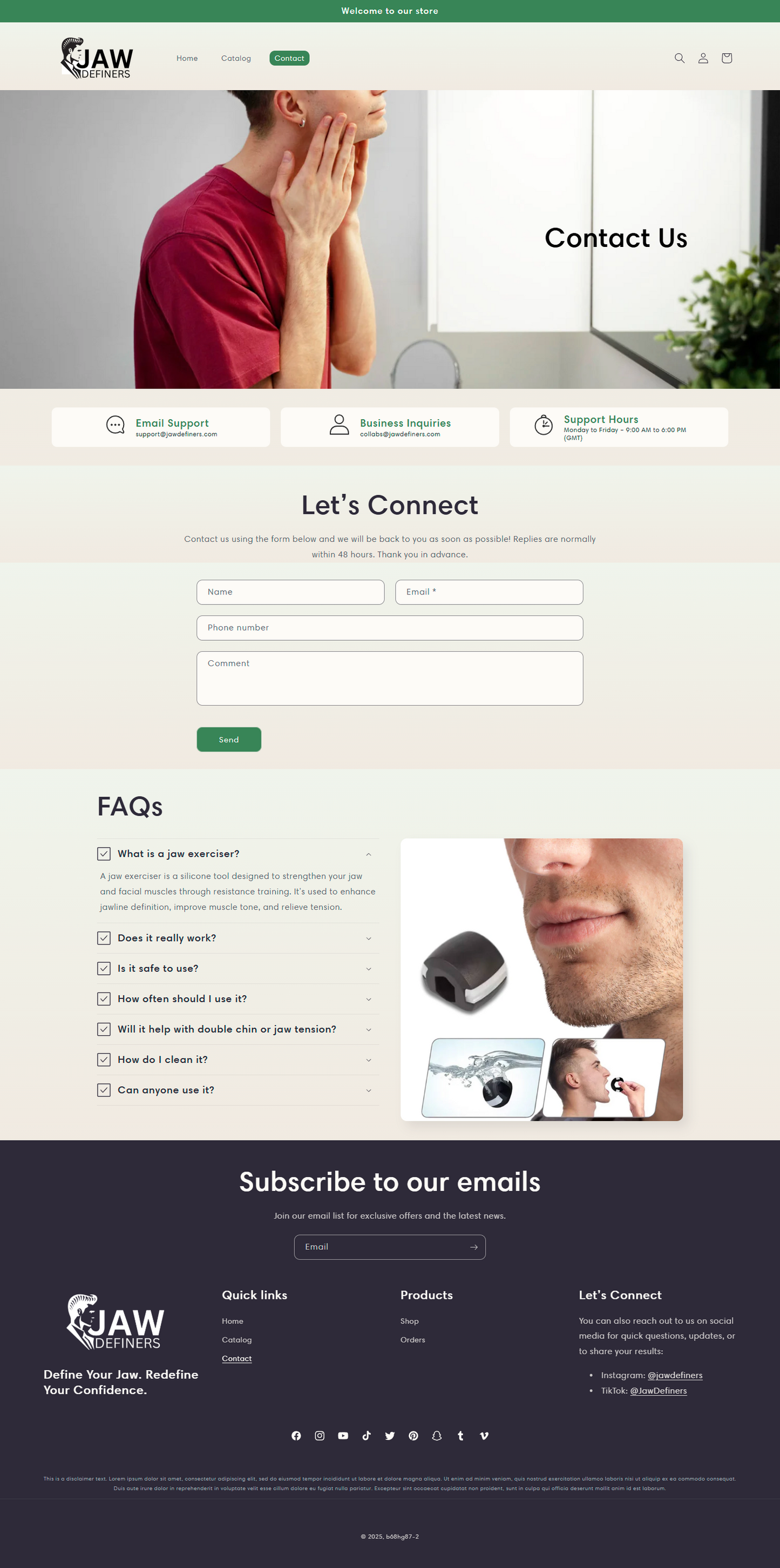 Jaw Definers-Jaw Exerciser Store