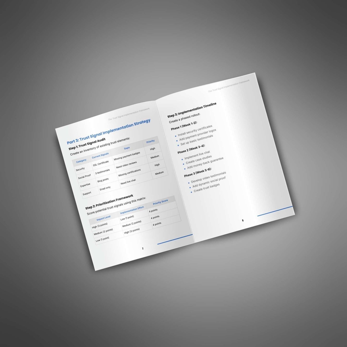 The Trust Signal Implementation Framework